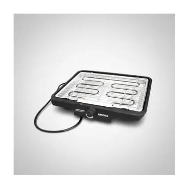 Imagem de Churrasqueira Elétrica, Grill com Grelha Removível, Preta, 127V