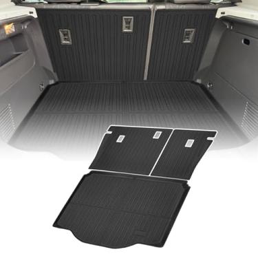 Imagem de YEBOOCA Forro de carga compatível com Chevy Trax 2014-2023 e Buick Encore 2013-2022 Buick Encore Tapete de carga protetor de capa de assento traseiro (tapetes de encosto + forro de carga)