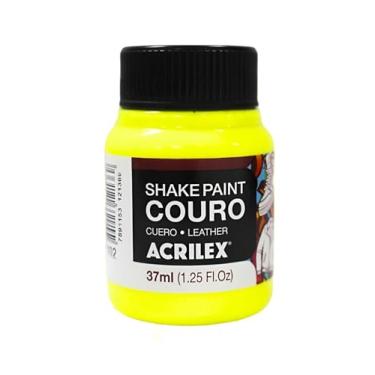 Imagem de Verniz Para Couro Acrilex 100ml Base Água – Acabamento Semibrilho, Fosco ou Brilhante, Proteção e Durabilidade Para Couro Natural e Sintético (AMARELO LIMAO 102)