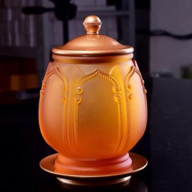 Imagem de FENNYYAR Copo de água benta esmaltado colorido de latão, 10,5 cm 10,4 cm, faça oferendas para Buda ornamento de copo de purificação de água