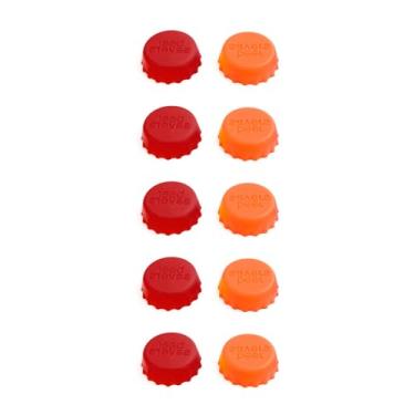 Imagem de Rolha de silicone para garrafa de cerveja, tampa reutilizável à prova de vazamento se encaixa na maioria das garrafas padrão, grau alimentício, resistente ao calor, 10 mm × 30 mm, pacote com 10