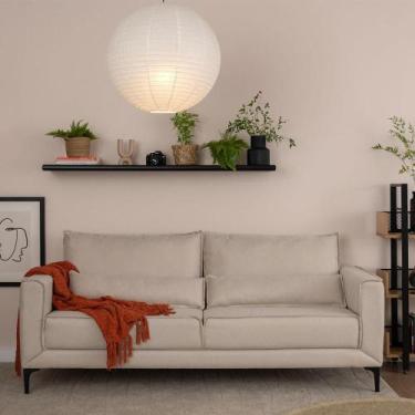 Imagem de Sofá 3 Lugares Versatti Linho Bege 210 cm - Mobly