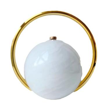 Imagem de Bolsa feminina com bola de mármore para noite, bolsas elegantes e luxuosas, para festas, férias, casamentos, Branco