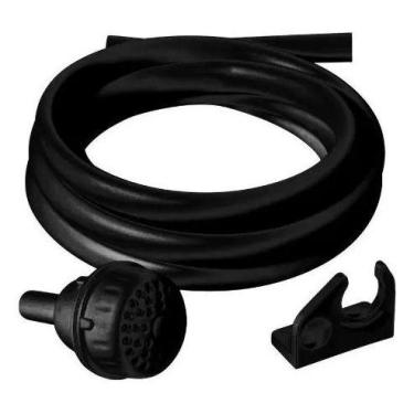 Imagem de Chuveirinho com mangueira 2,10m e suporte preto T1034 Sintex