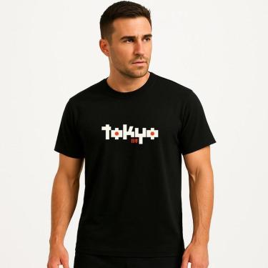 Imagem de Camiseta Masculina Algodão Premium TOKIO Malha Perfumada-Masculino