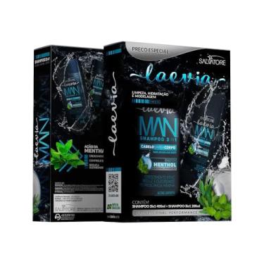 Imagem de KIT SHAMPOO MENTHOL ACTION 3 IN 1 400ML + SHAMPOO MENTHOL 200ML - LAEVIA