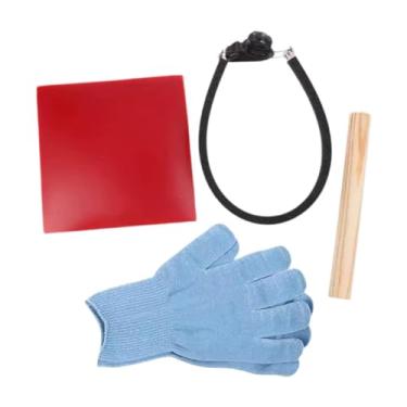 Imagem de KiBcsLic Cortador de raquete de tênis de mesa, acessório com proteção anti-rasgo, fácil de usar, ajustável, compatível com todas as curvas de raquete, design