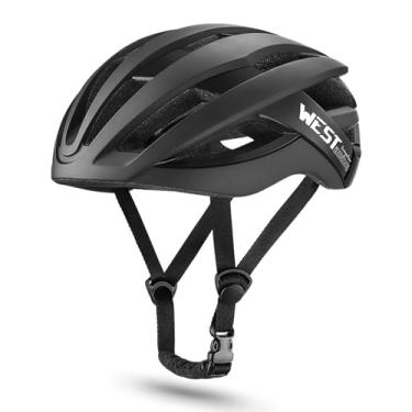 Imagem de Capacete de bicicleta adulto CUOFYUNL Capacete de ciclismo leve ajustável para homens e mulheres Capacetes de conforto resistentes a quedas para ciclistas de montanha (Preta)