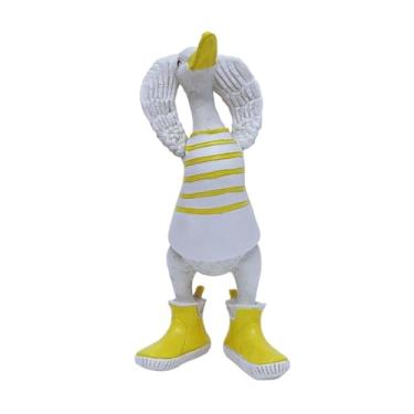 Imagem de Whtkoph Estatueta de Resina para Decoração de Jardim, Ornamento de Animal de Desenho Animado, Escultura de Mesa para Escrivaninha, Sala de Estar, 24cm