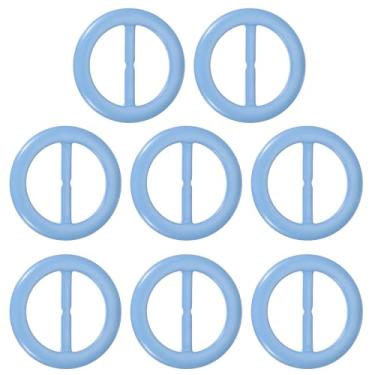 Imagem de PATIKIL Clipes de gravata de plástico lenço de seda clipe de cintura fivela atada moda anéis circulares redondos para roupas femininas, 1.9 inch, Resina, Sem Pedra Preciosa