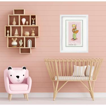 Imagem de Quadro Pequeno Príncipe Com Raposa - 60X48Cm