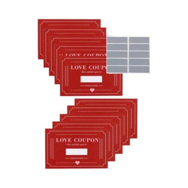 Imagem de Cupons De Amor Para Casais Com Função De Raspar, 10 Ou 20 Peças, Prese