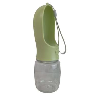 Imagem de Garrafa Bebedouro Agua Pet Cachorro Gato Cao Passeio Caminhada Viagem 