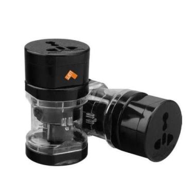 Imagem de Adaptador de Tomada de Viagem Loft Preto