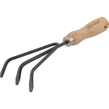 Imagem de Ancinho Para Jardim Com 3 Dentes, Cabo Em Madeira, Arv 0002, Vonder Ostenvonder