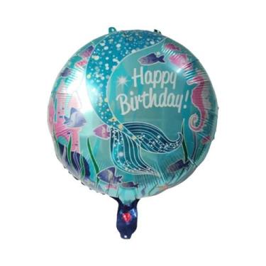 Imagem de Balões De Festa Ariel Sereia Para Crianças, Decoração De Aniversário, 
