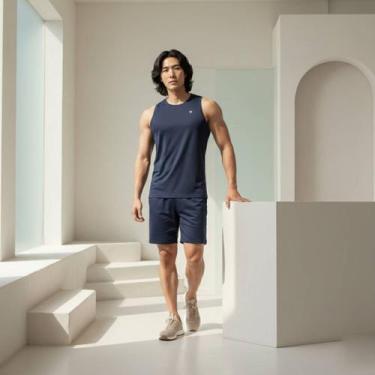 Imagem de Regata Masculina Dry Fit Voker Alta Performance Secagem Rápida e Confo