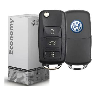 Imagem de Chave Canivete Carcaça Volks Gol G4 G5 Fox Polo Golf Vw 3bts - Congrat