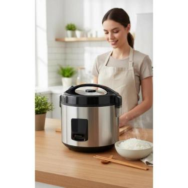 Imagem de Panela Elétrica Arroz 3,5L Inox 127V - Cozimento Perfeito - Congratula