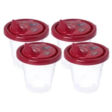 Imagem de Copo Com Bico 200ml Transição Criança Personagens Menino Menina - - PL