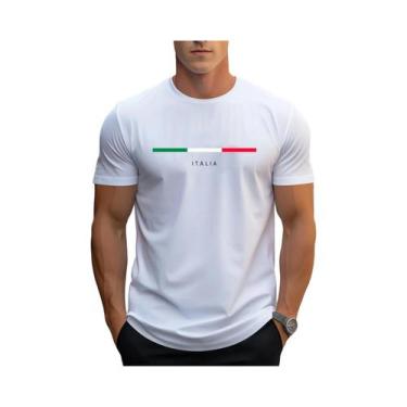 Imagem de Camiseta Masculina plus Size De Verão Em Algodão Casual Com Estampa IT
