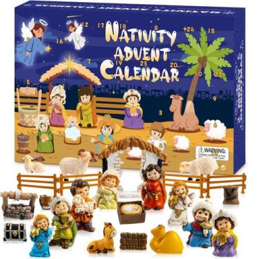 Imagem de Calendário do Presépio e Advento OumuaMua 2024 com 24 estatuetas de re