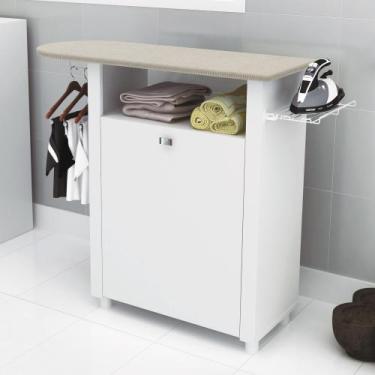 Imagem de Armário Multiuso 1 Porta Roupa/Tábua de Passar TP3020 Branco - Tecno M