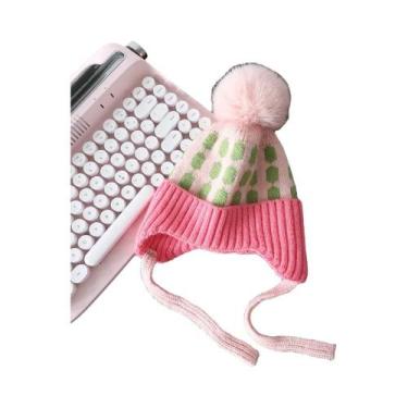 Imagem de Gorro De Inverno Unissex Com Forro De Lã E Pompom Para Bebês, Boné Inf