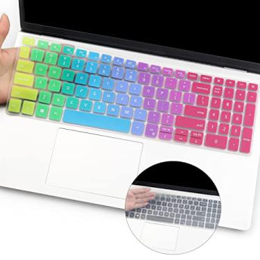 Imagem de 2 peças de capa de teclado i-Tensodo compatível com Dell Inspiron 15 5000 5584 5590 5593 5598 5508 5501, Inspiron 15 7000 7590 7591 i7590 i7591 7501, Dell Vostro 15 7590 5590 Keyobard Protetor de Pele