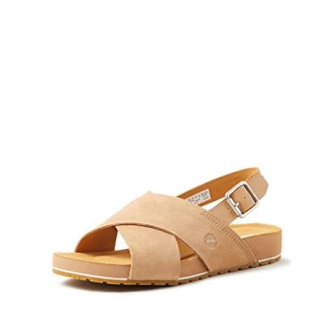 Imagem de Timberland Sandália feminina Malibu Waves Basic X Strap, Camurça bege médio, 40
