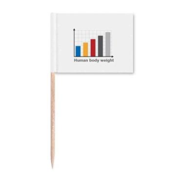 Imagem de Charts People Ganho de Peso Bandeira de Palito de Dente Marcador Topper Decoração de Festa