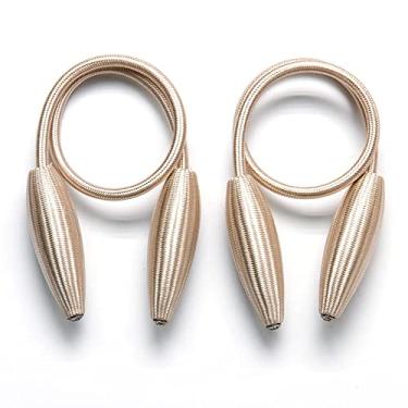 Imagem de Suportes de cortina de fivela de cortina DIY simples e sem furos, ouro, 2 PCS