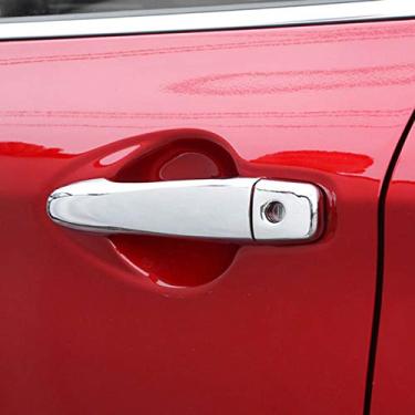 Imagem de Para Nissan Qashqai J11 Rogue Sport 2014-2018, acessórios de carro ABS cromado acabamento da tampa da tigela da maçaneta lateral da porta