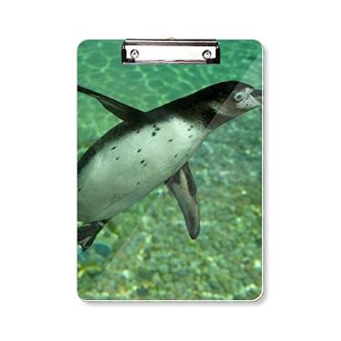 Imagem de Water Southern Penguin Science Nature Picture Prancheta pasta para escrever placa de apoio A4