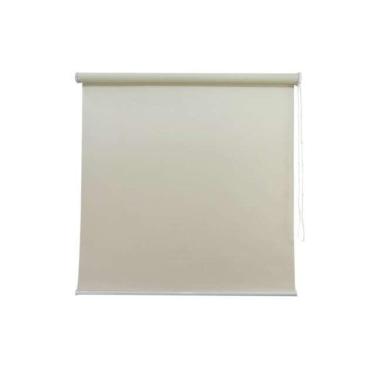 Imagem de Persiana Rolo Blackout Bege (L) 160 x 220 (A) cm 100% Escuro Cortina Roller Blecaute 1,60 X 2,20 m