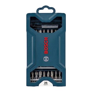 Imagem de Kit de pontas para parafusar Bosch Mini X-Line com 25 peças