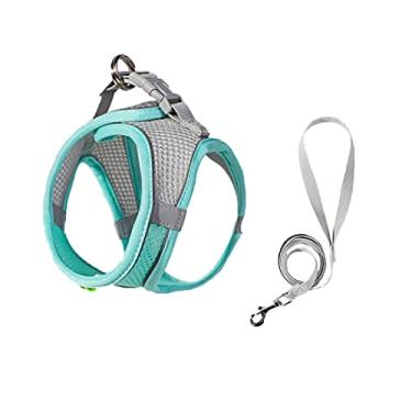 Imagem de Peitoral para cães – Arneses ecológicas e confortáveis – Luxuoso cabresto de malha macia – Altamente refletivo – Sem puxar e não engasgar para filhotes, gatos, raças de brinquedo e cães pequenos (verde, PP)