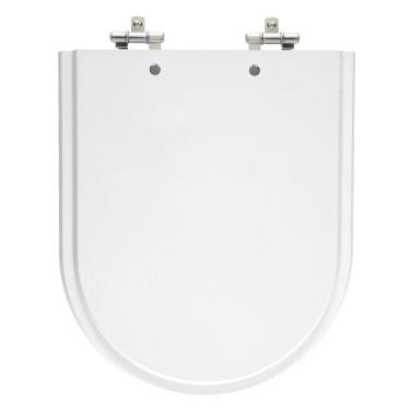 Imagem de Assento Sanitário Luna Branco Tampa para Vaso Icasa de Madeira Laqueada