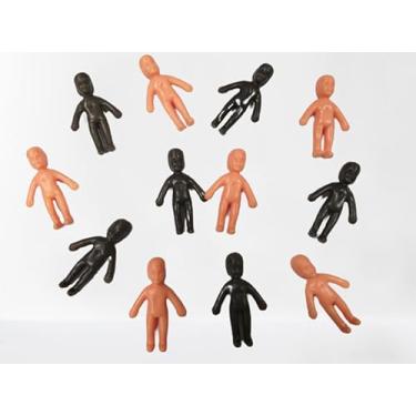 Imagem de Nandos-Store - 50 Unidades - Bonequinhos para Maquete Escolar Mini Bonecos Plástico Atacado (Branco)