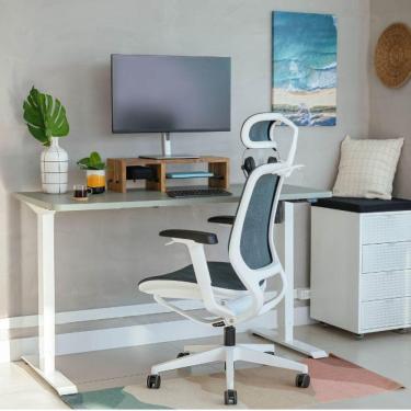 Imagem de Mesa com Regulagem de Altura Elétrica Misch sem Tampo Branco