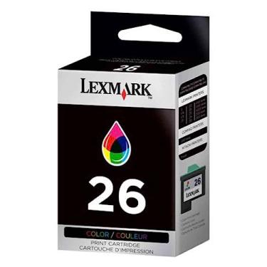 Imagem de Lexmark 26 (10N0026) cartucho de tinta genuíno OEM colorido (rendimento 275) - varejo
