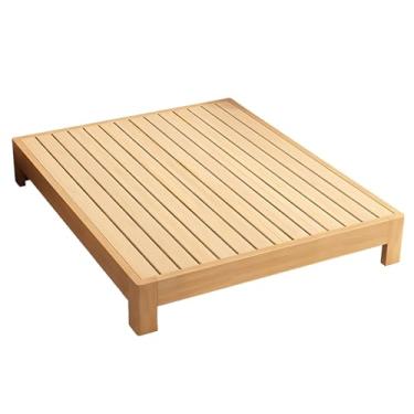 Imagem de Estrutura De Cama Queen Moderna, Estrutura De Cama Dupla De Madeira Com Espaço De Armazenamento, Armações De Cama Baixas, Para Quartos De Apartamentos De Hotel (Color : Style 1, Size : 39x74in)