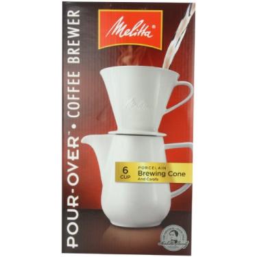 Imagem de Melitta Cafeteira gourmet, pacote com 1, jarra de porcelana de 1,020 g