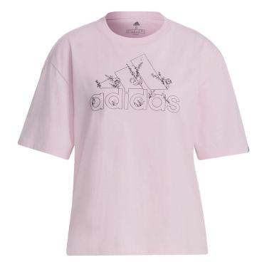 Imagem de Camiseta Estampa Floral Soft Logo Adidas-Feminino