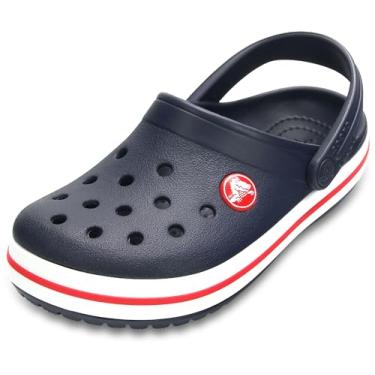 Imagem de Sandália Crocband, Crocs, Criança Unissex, Navy/Red, 22