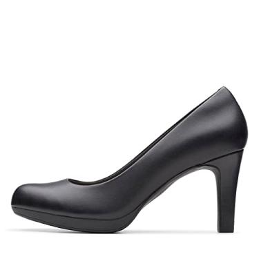 Imagem de Clarks Sapato feminino Adriel Viola, Couro preto, 9.5 Wide