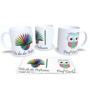 Imagem de Canecas de Porcelana Personalizadas dia dos Professores