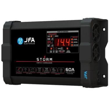 Imagem de Fonte Automotiva Jfa Storm 60a Bivolt Com Medidor Cca E Sci