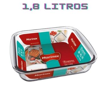 Imagem de Travessa 1,8L Quadrada Nadir Forno Vidro Freezer Marinex - Nadir Figue