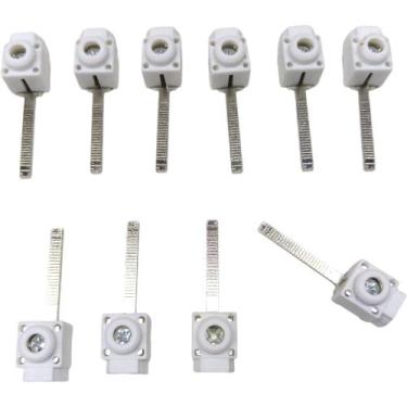 Imagem de Kit 10 Conector Generico Frontal Longo Terminal Saída para Barramento 